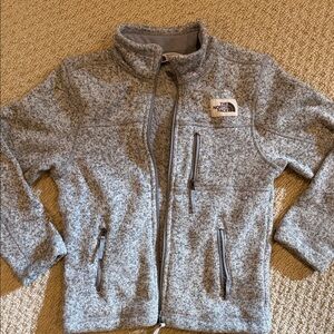 The North Face Kids Heather Gray Fleece Jacket